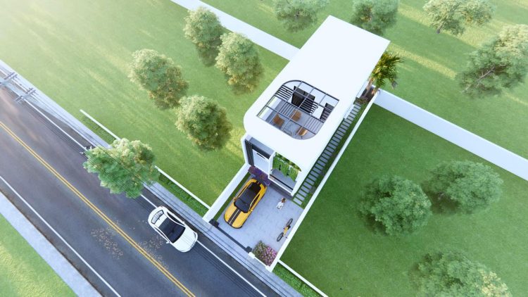 3 Storey House Design Plans 4.40m x 10.00m With 3Bedroom