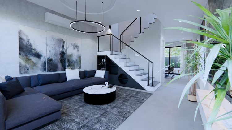 3 Storey House Design Plans 4.40m x 10.00m With 3Bedroom