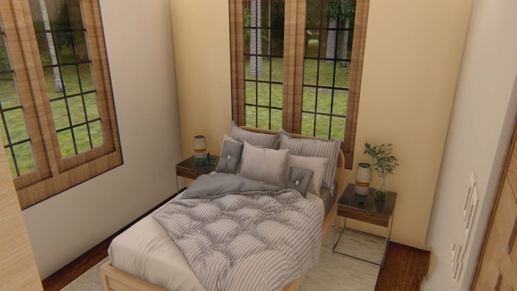 72 SQ.M. One-Storey House Design With 2Bedroom