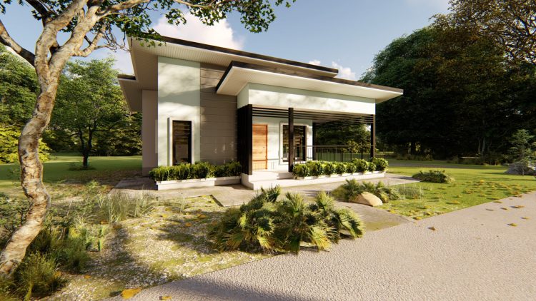 54 SQ.M. House Design Plans 9.0m x 7.0m With 3 Bedroom