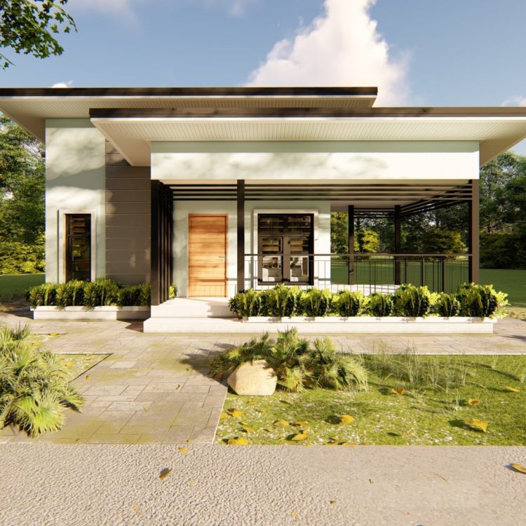 54 SQ.M. House Design Plans 9.0m x 7.0m With 3 Bedroom