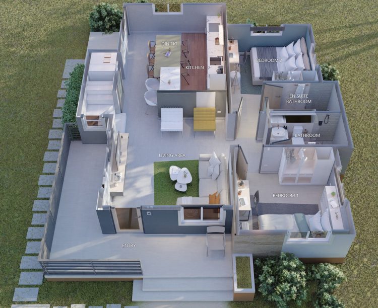 166 SQ.M. Small House Design Plans 8.50m x 10.00m With 3 Bedroom
