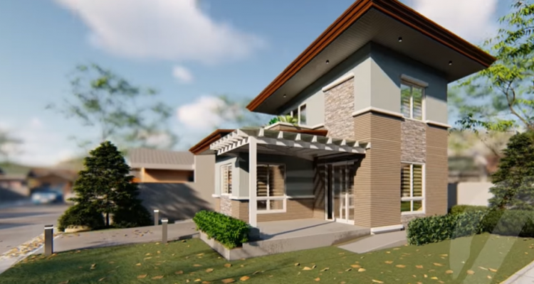 45 SQ.M. Small Loft House Design Plans 6.0m x 7.0m 