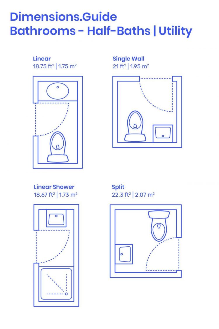 Standard Bathroom Layouts Dimensions And Drawings
