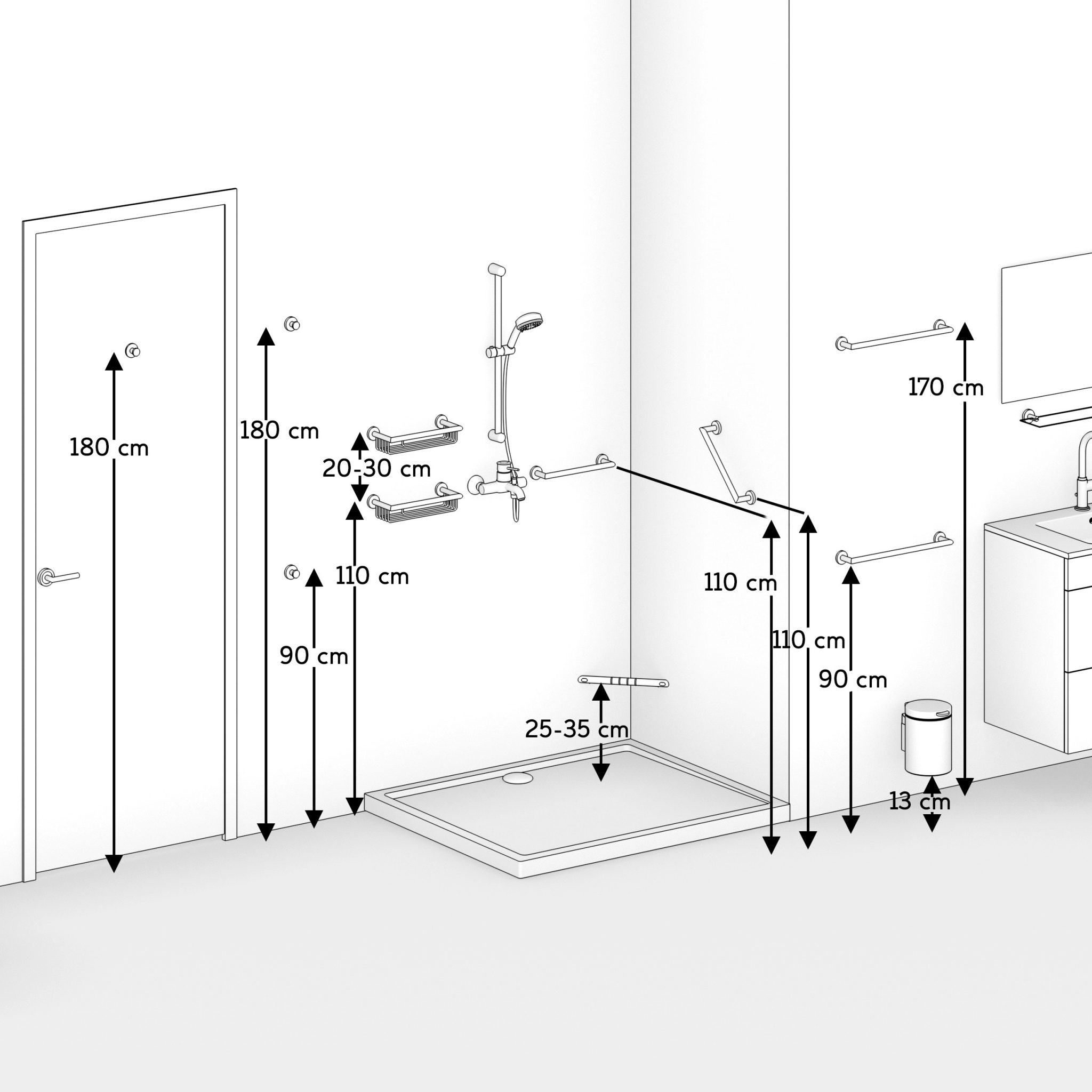 Standard Bathroom Layouts Dimensions And Drawings Daily Engineering