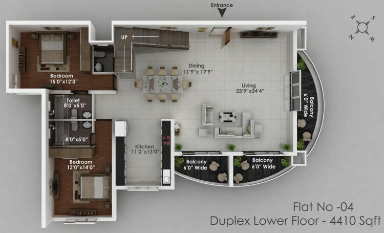 30 Modern 3D Floor Plans Help You To Make Your Dream Home