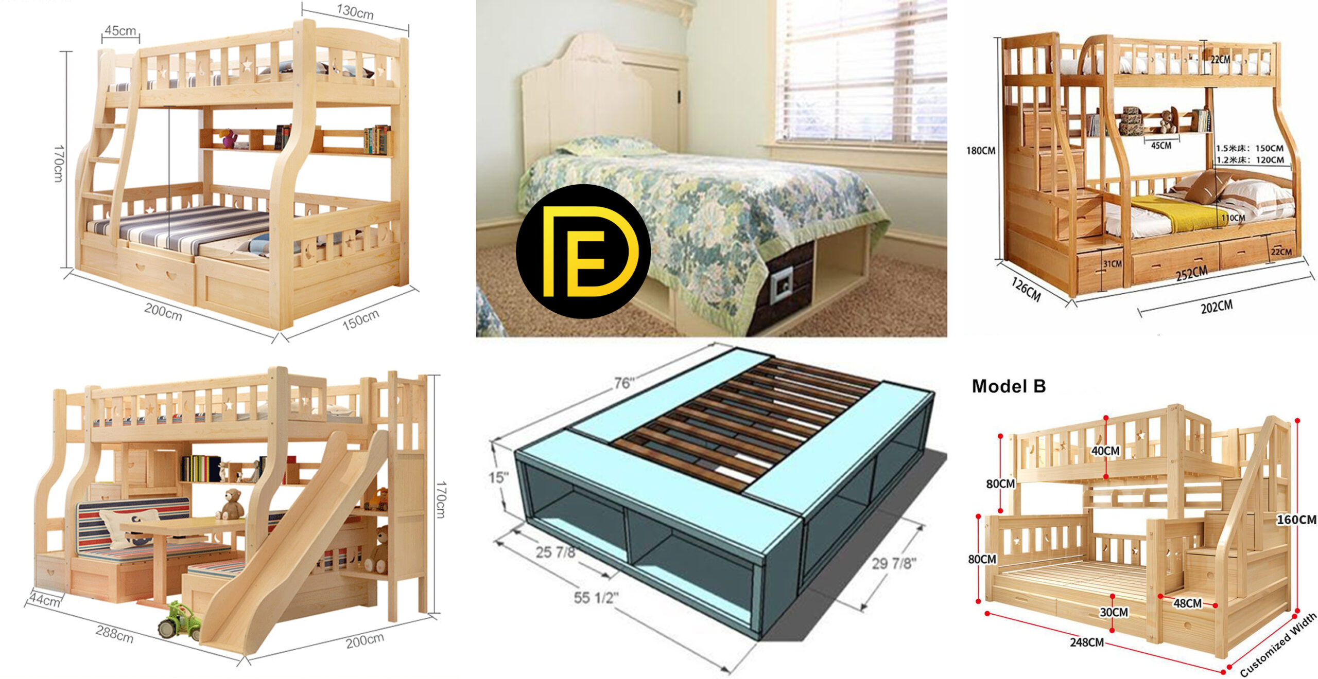 Handmade Bed With Storage For Civil Engineers New Technology
