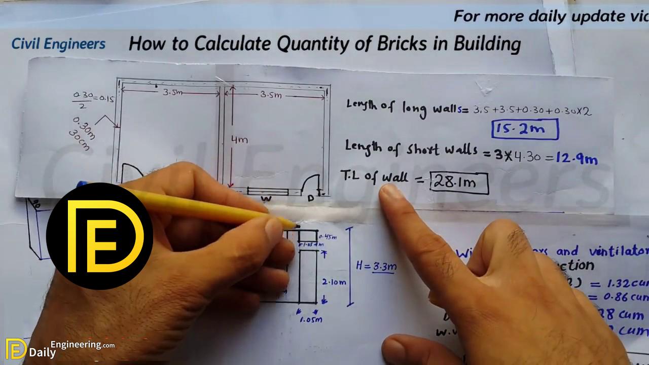 How To Calculate Quantity Of Bricks In Building