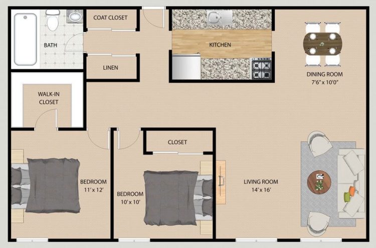 Standard Room Sizes For Plan Development