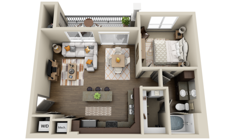 30 Modern 3D Floor Plans Help You To Make Your Dream Home