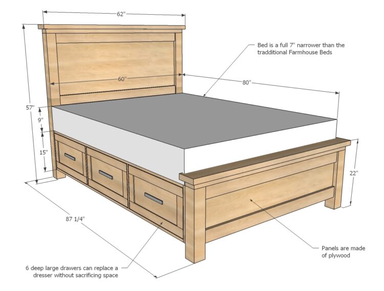 Handmade Bed With Storage For Civil Engineers New Technology