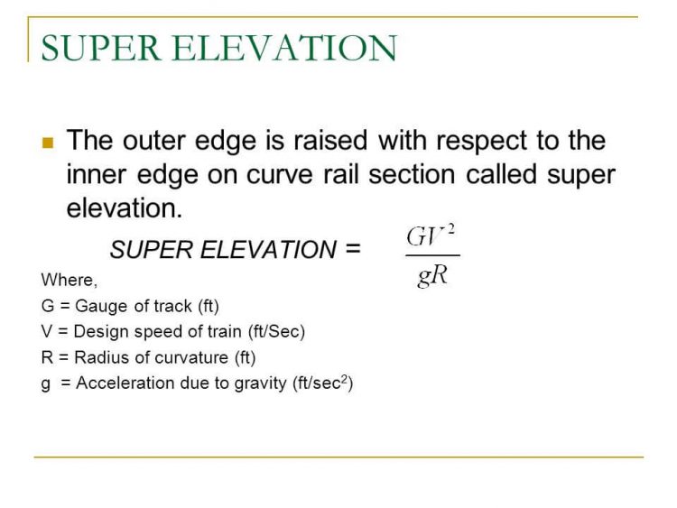 How To Derive Formula For Super-Elevation Of Bending Road