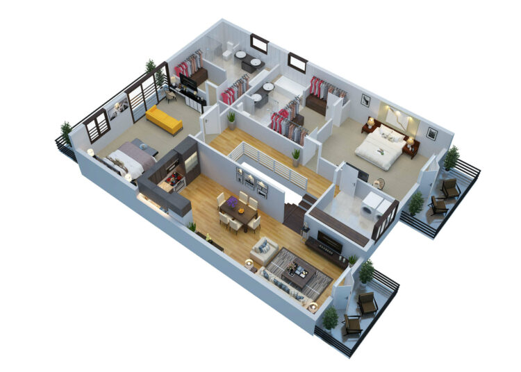 Top Amazing 3D Floor Plans