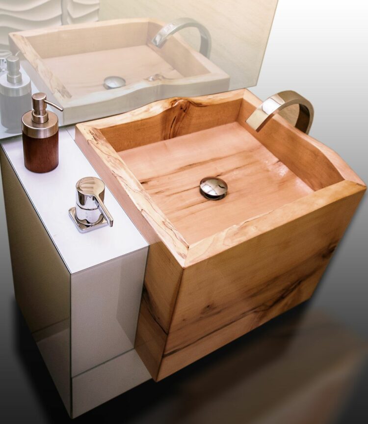 30 Incredible Wooden Sink Design Ideas For Your Home