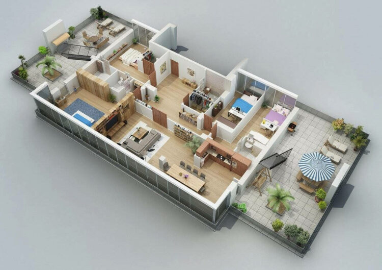Top Amazing 3D Floor Plans