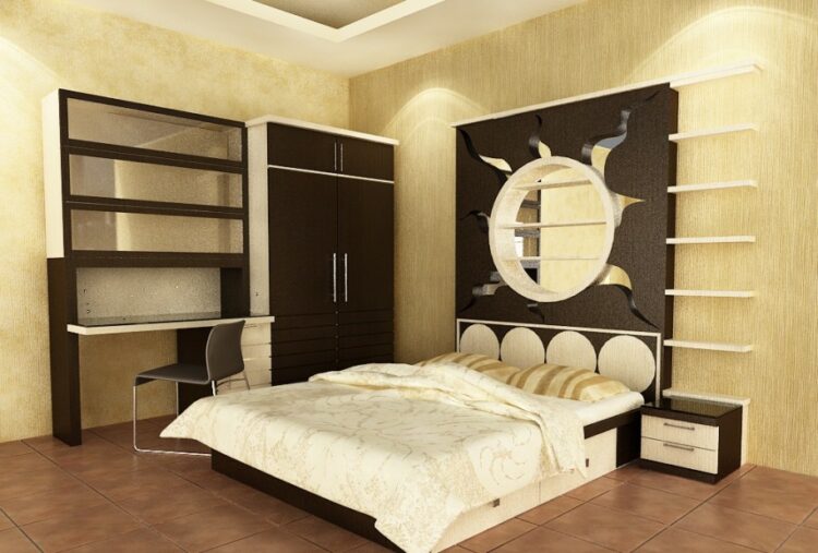 Cool Bedroom Wardrobe Cabinets With Wooden Finishes