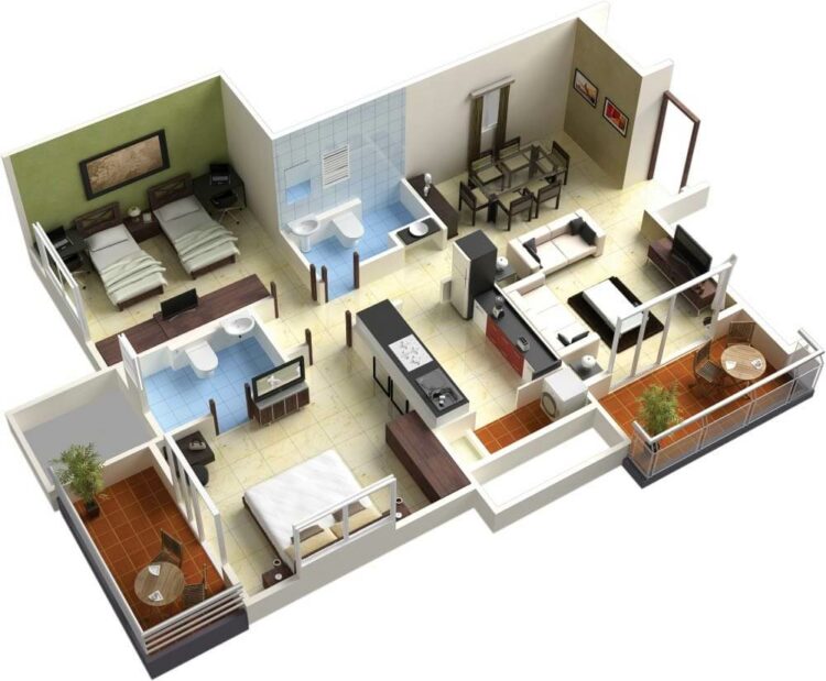 Top Amazing 3D Floor Plans