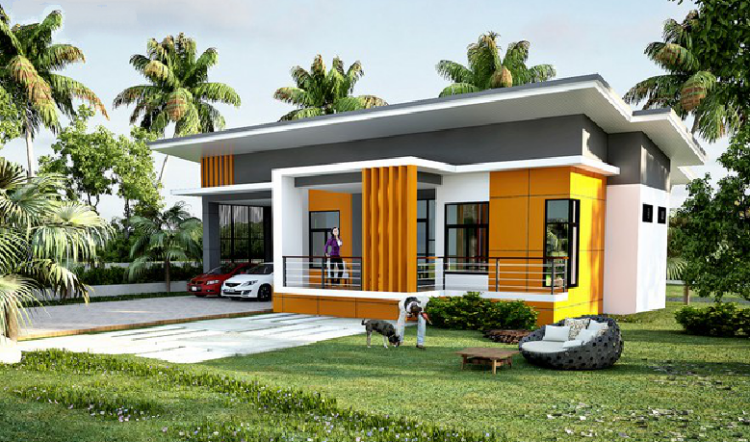 Modern Single Storey House With Plan