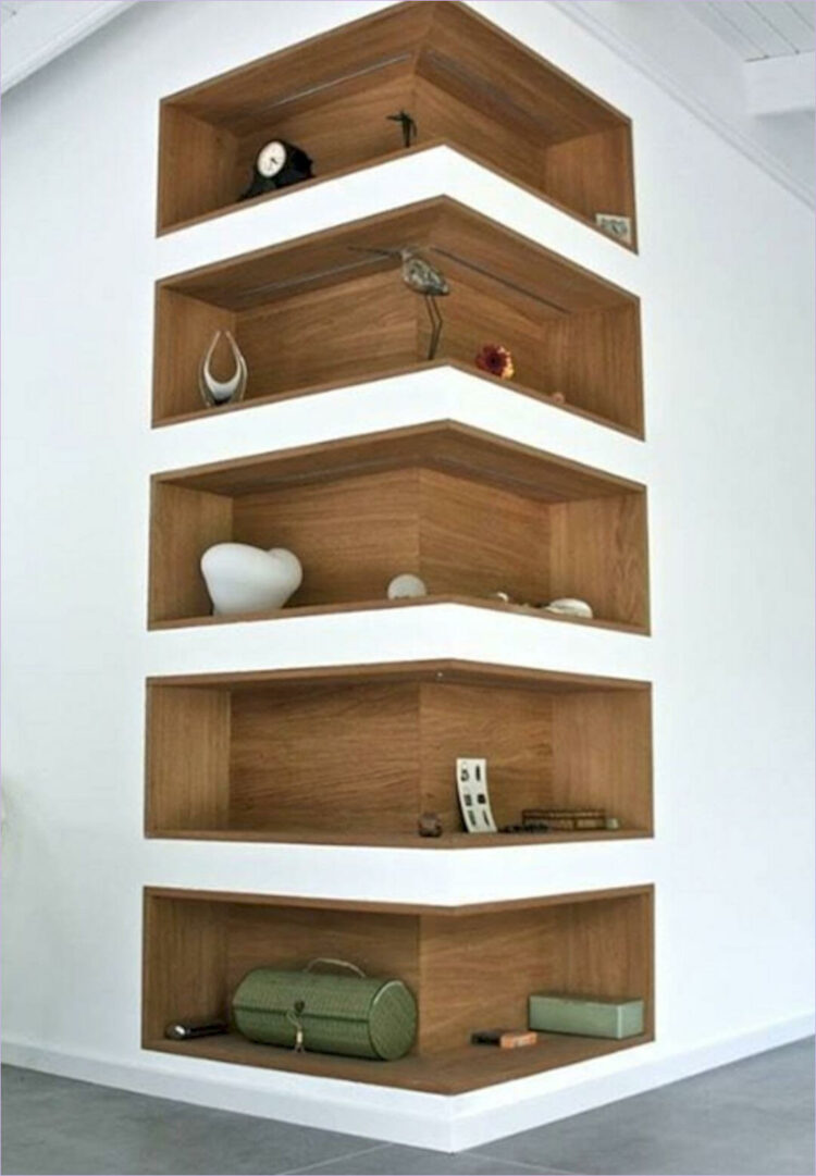 35 Smart Corner Shelf Design Ideas That Will Change Your Room Style