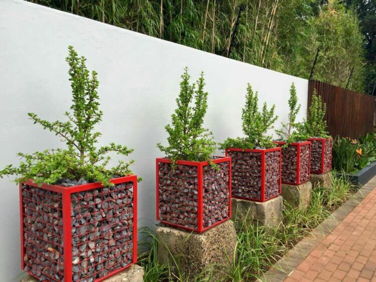 Top 50 Modern Gabion Planter Ideas And Learn How To Build It
