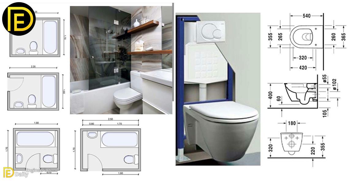 Bathroom Size And Space Arrangement Daily Engineering
