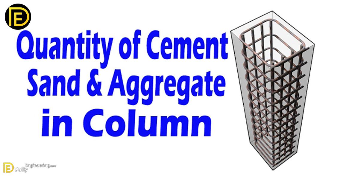 How To Calculate Quantity Of Cement, Sand And  Aggregate In Column