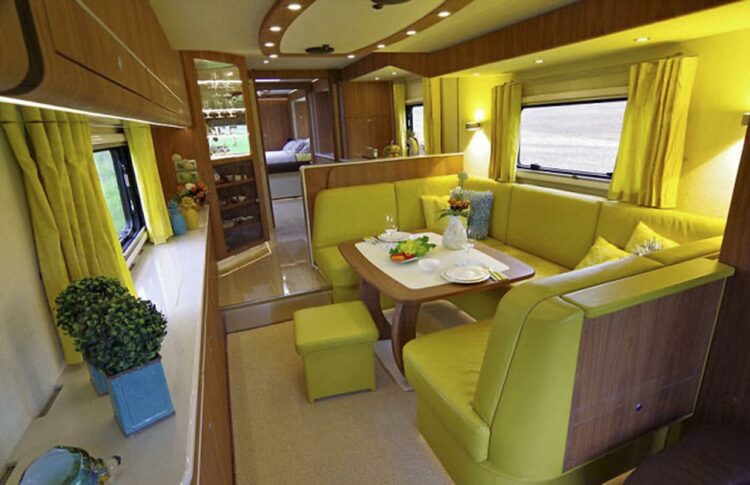 This $1.7 Million Motor Home With Its Own Garage May Look Like An Ordinary Bus From Outside, But Only Until You Step Inside