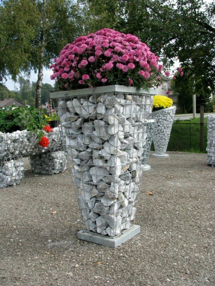 Top 50 Modern Gabion Planter Ideas And Learn How To Build It