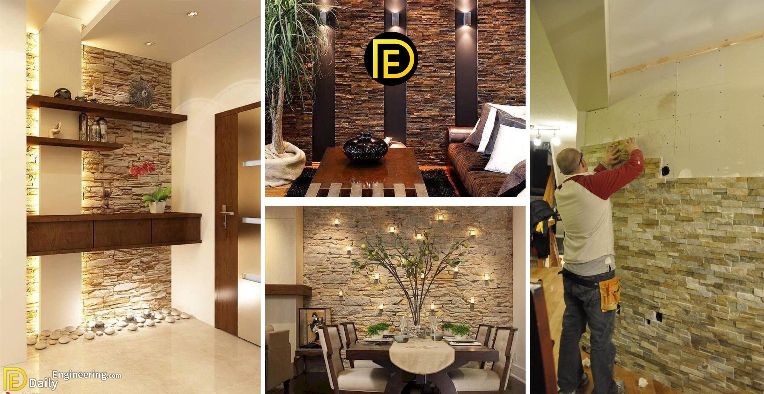 40 Amazing Ideas For Decorating Your Walls With Stones