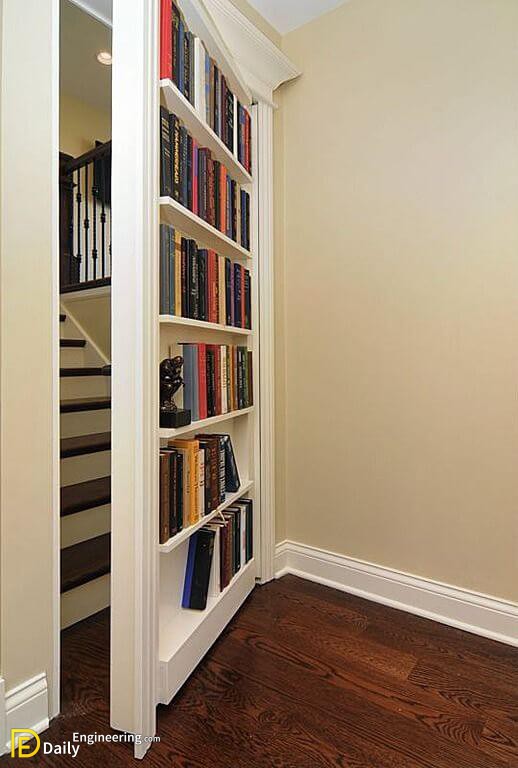 30 Clever Door Ideas To Make, Bookcase Door Design Plans