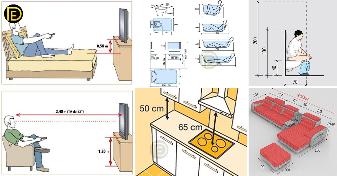 Useful Standard Dimensions For Home Furniture