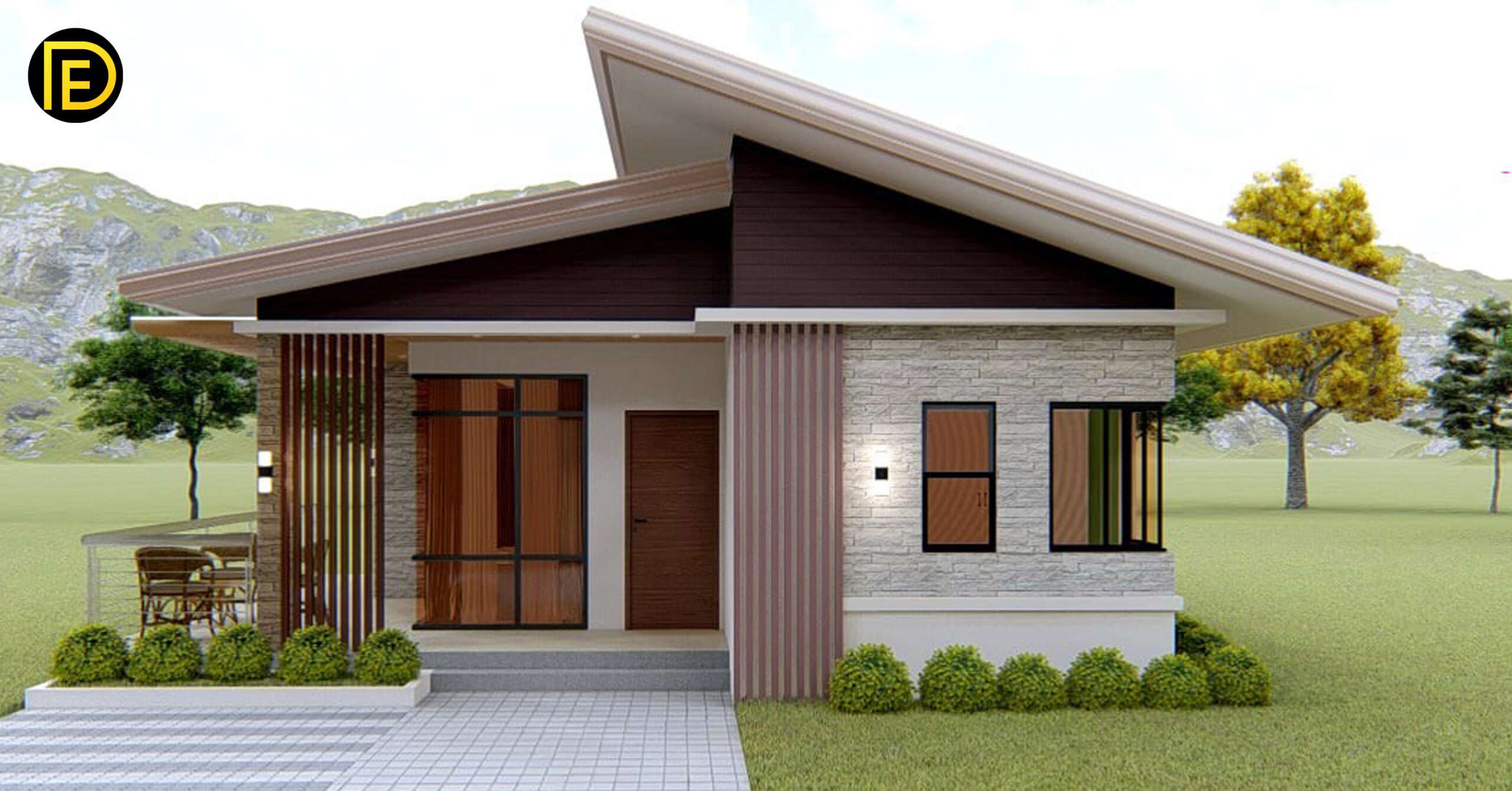 Simple Bungalow House 7.50m x 11.00m With 3-Bed - Daily Engineering