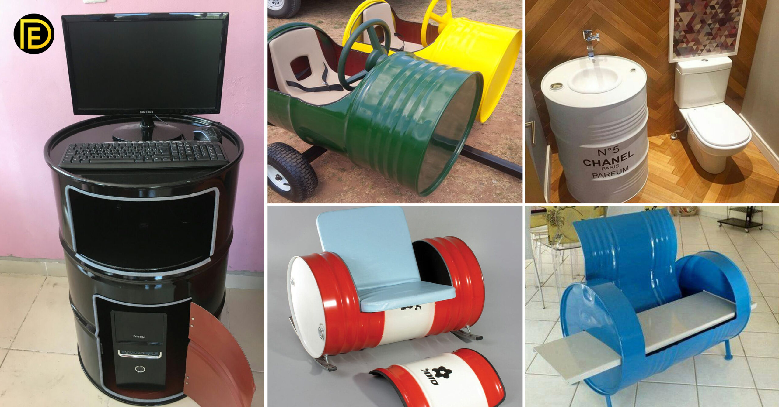 30+  Creative Ideas To Turn Used Drums Into Cool Furniture